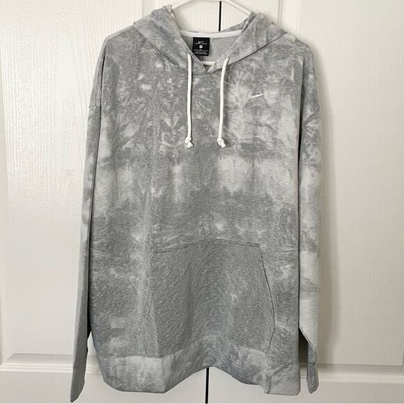NWT Nike Cloud Gray Tie Dye Training Hoodie Women’s Size 1X (DQ1159-010) - Picture 1 of 9